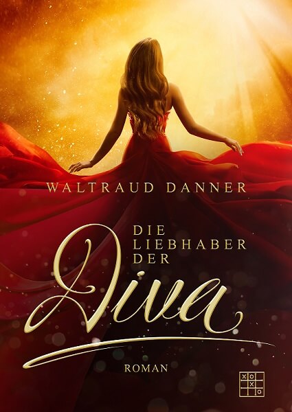 Die Liebhaber der Diva Buchcover Frau wallendes rotes Kleid